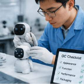 AI product sample review and quality inspection process